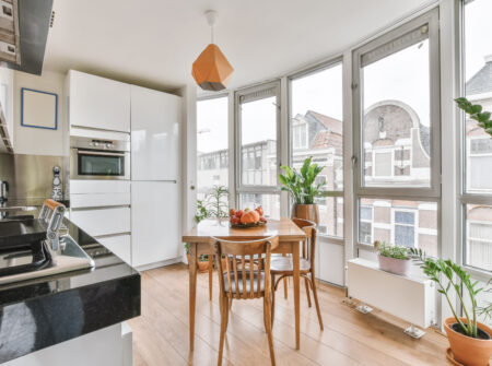 beautiful kitchen with modern in