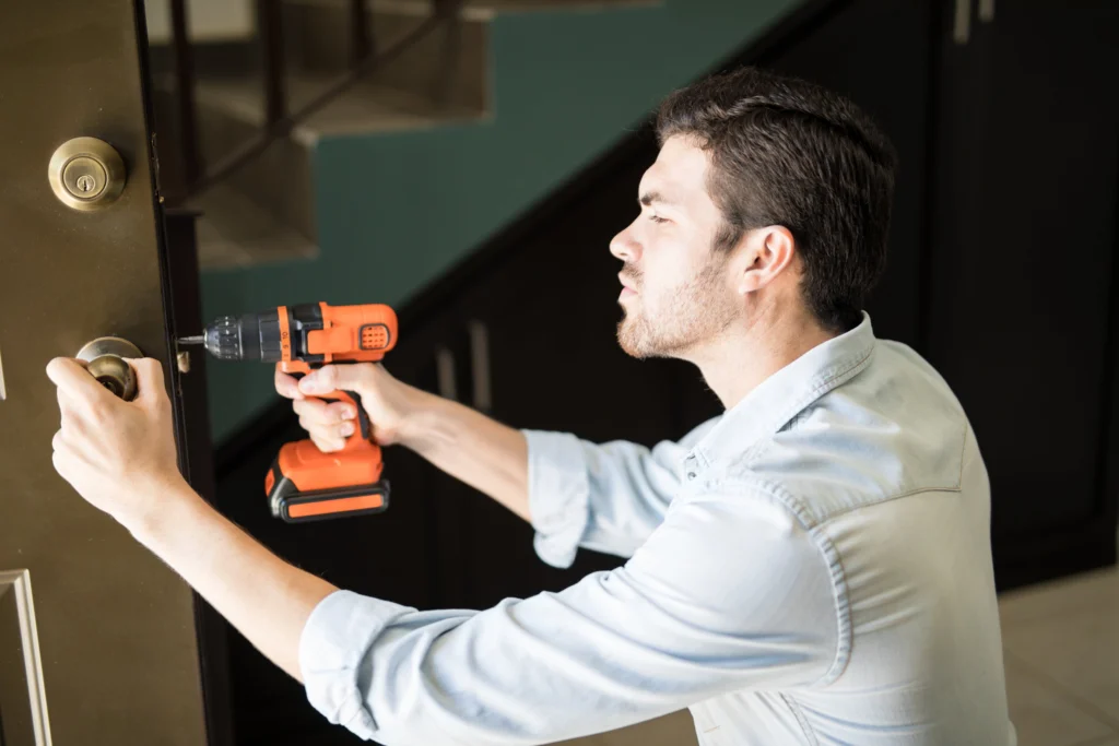 profile view attractive handyman